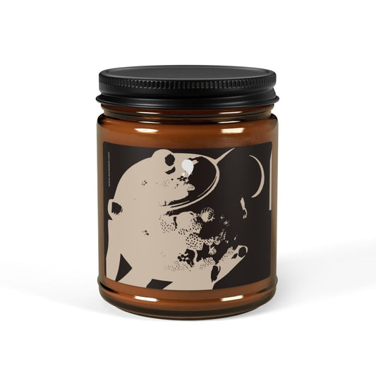 Aureatoir.com-Unscented Scented Soy Candle (Multi-Size, Amber Jar)