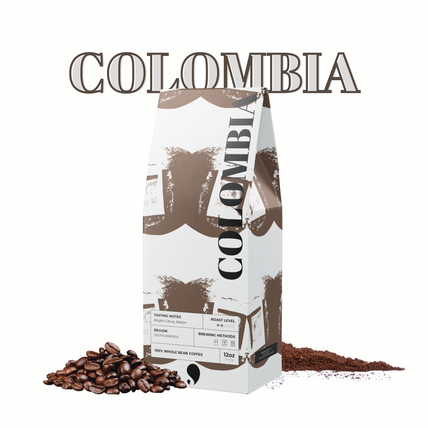 Aureatoir.com-Colombia Single Origin Coffee (Light-Medium Roast)