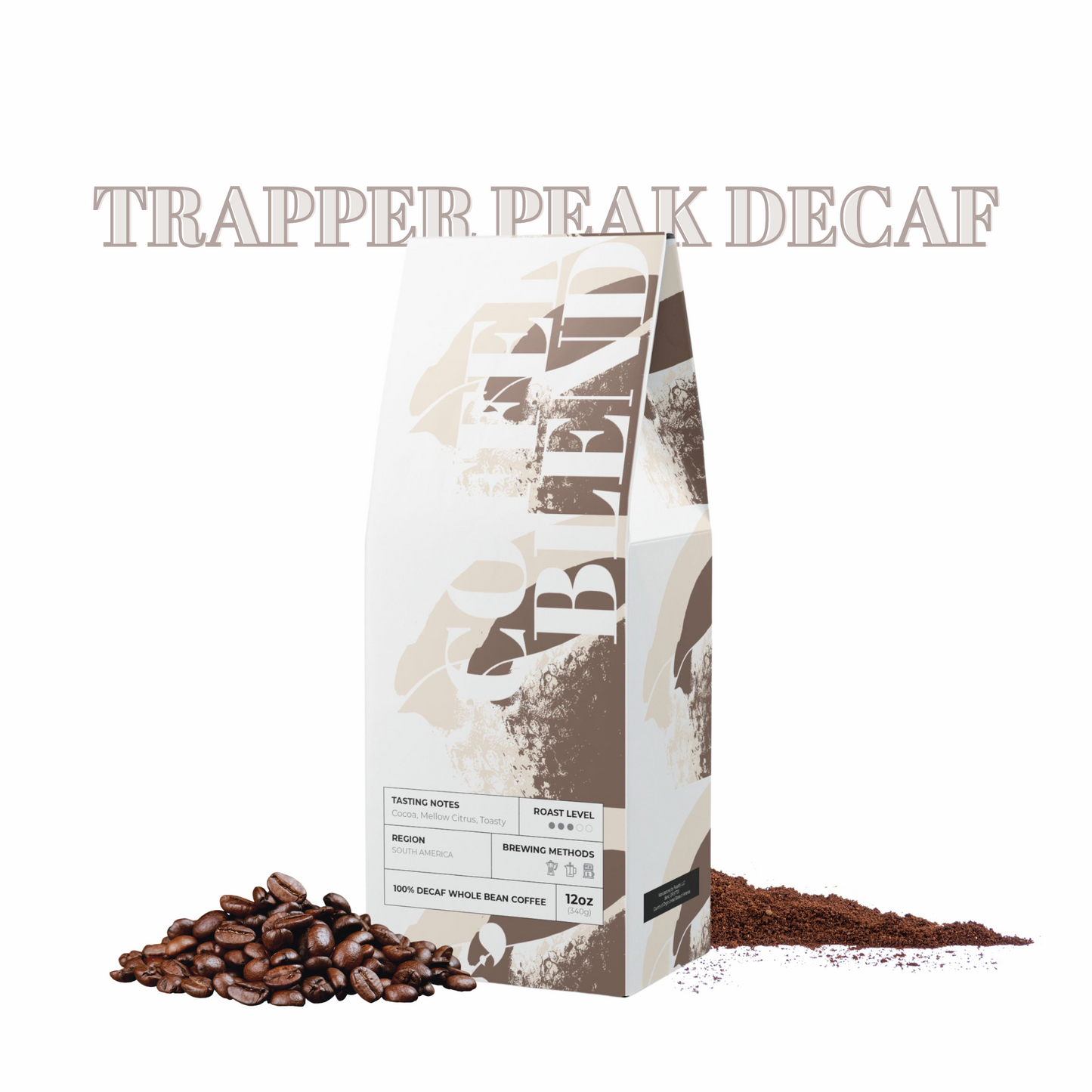 Trapper Peak Decaf Coffee Blend (Medium Roast)