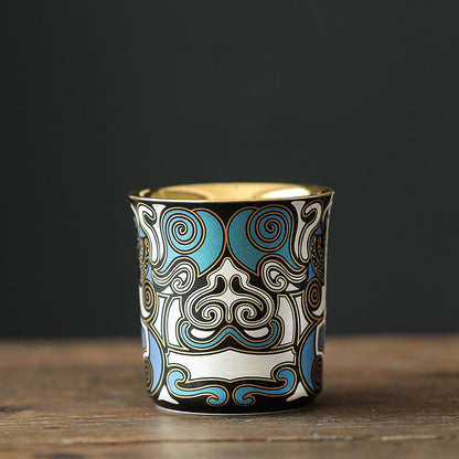 Gold-and-Silver-Inlay-Ceramic-Cup-Gluttonous-Beast-tall