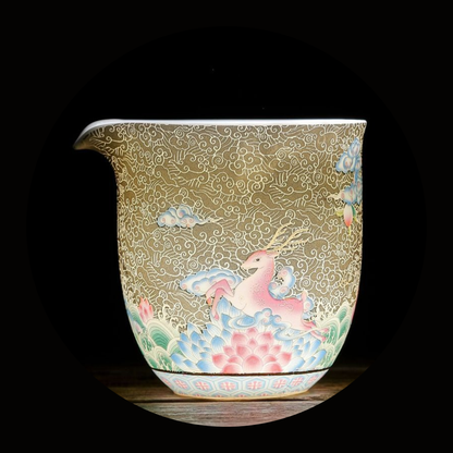 Silver-Detailing-Porcelain-Pitcher-with-Fairy-Animals-in-light