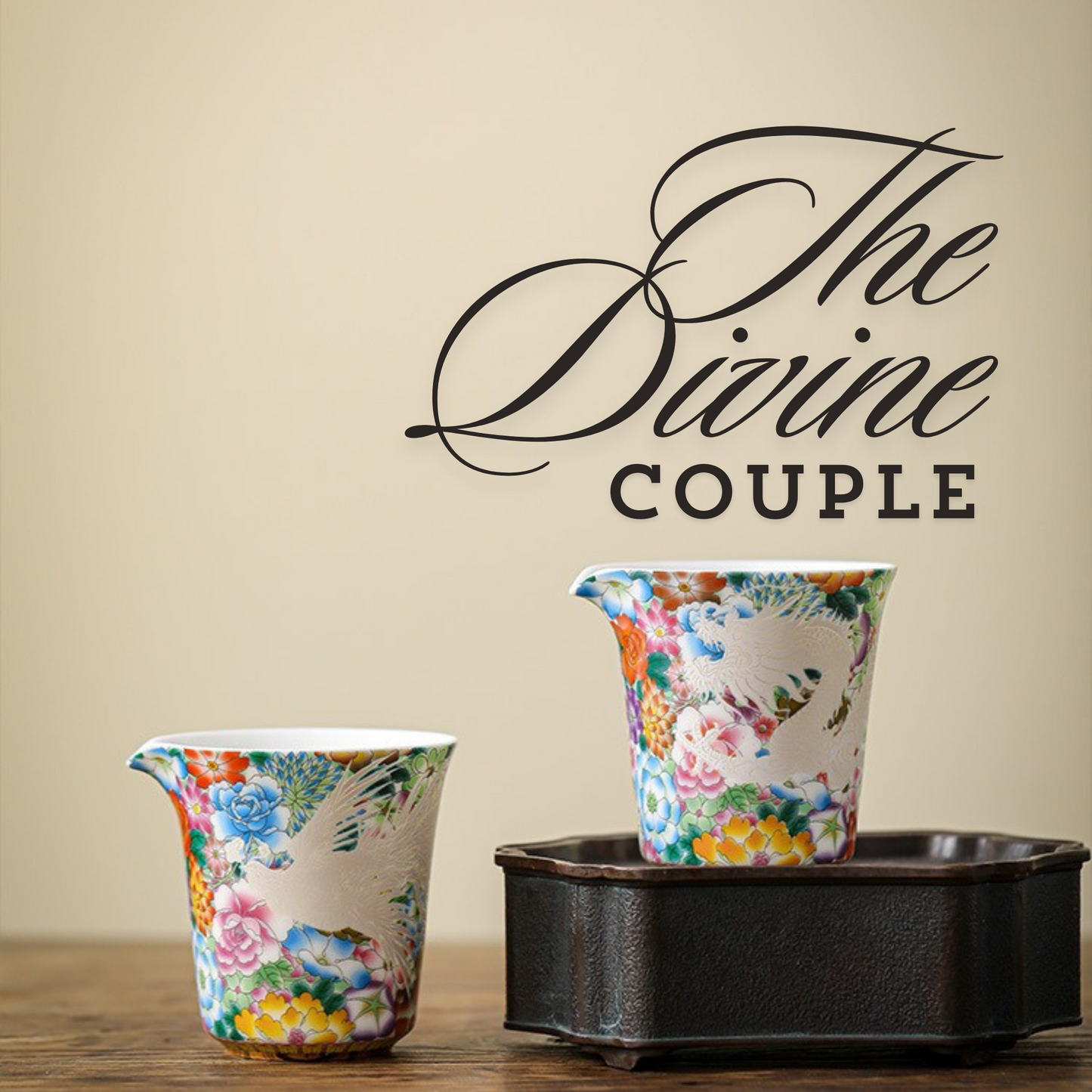 aureatoir.com-Imperial-Ceramic-Pitchers-with-Enamel-and-Silver-Detailing-the-divine-couple