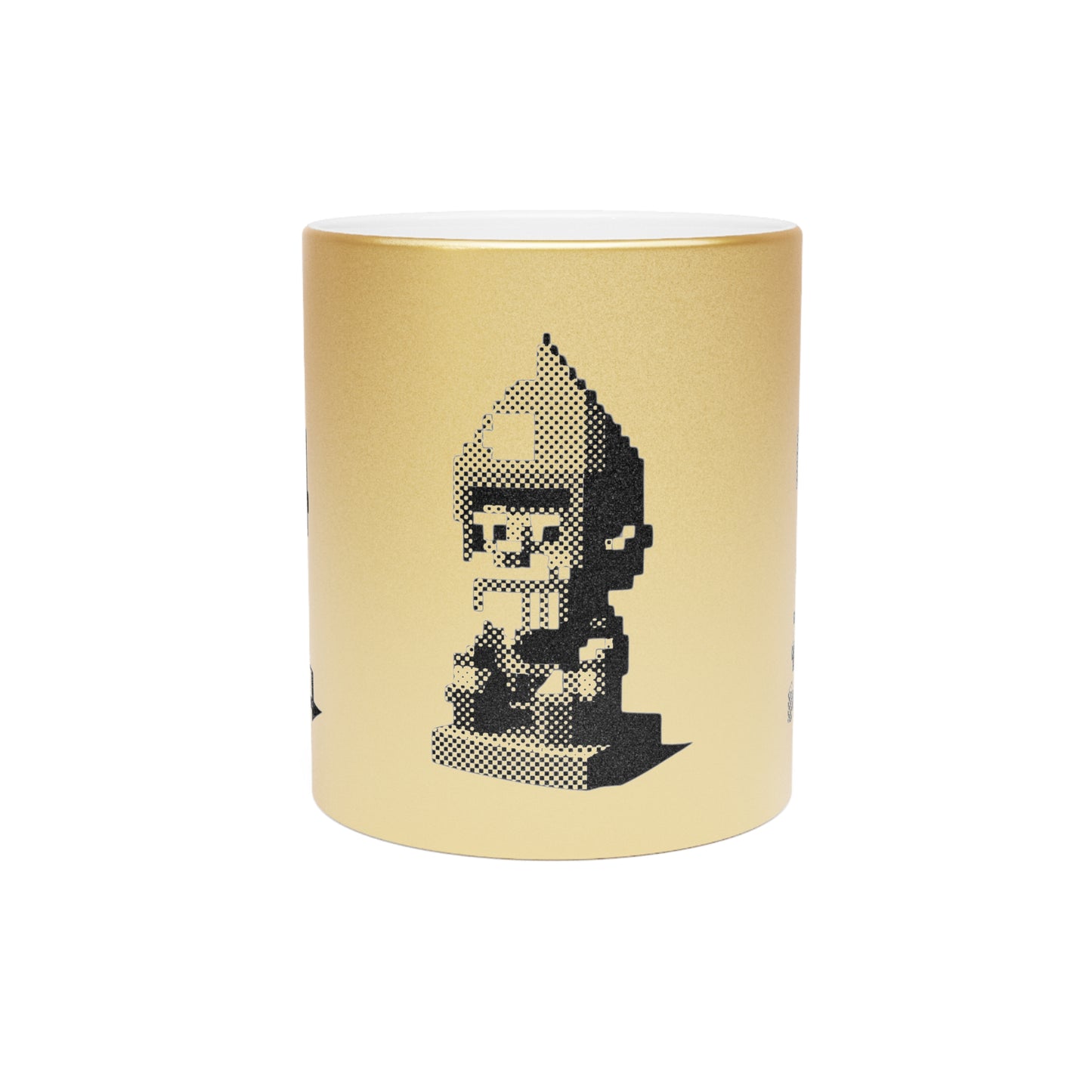 aureatoir.com-Wukong-Pixelated-Metallic-Mug-gold