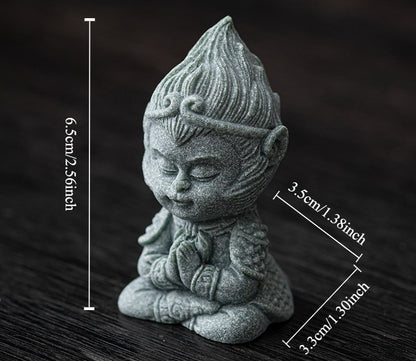 Sandstone Paperweight Wukong Monkey King