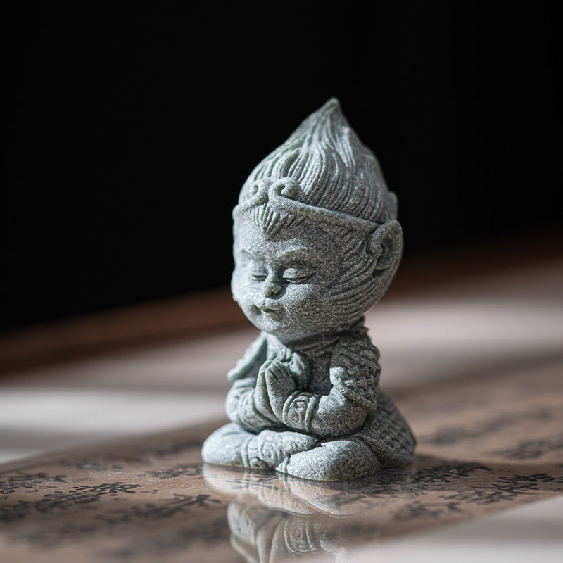 Sandstone Paperweight Wukong Monkey King